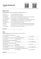 Vorschau - Arbeitsblätter - Claudio Monteverdi (Infotext und Übungen) - Seite 1