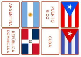 Aperçu - Apprentissages en autonomie - Espagnol - Flashcards pays drapeaux / Flashcards países y banderas - Page 3