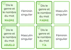 Aperçu - Jeux - Espagnol - Genre et nombre - Page 3
