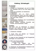 Vorschau - Mal- und Bastelvorlagen - Kunstidee Winter Schneekugeln - Seite 1