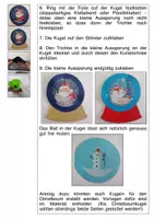 Vorschau - Mal- und Bastelvorlagen - Kunstidee Winter Schneekugeln - Seite 2