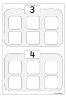 Vorschau - Fördermaterial/Inklusion - Klettmappe, Menge-Zahl-Zuordnung, Anzahlerfassung, 3 & 4, TEACCH, Simultanerfassung - Seite 3