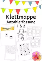 Vorschau - Fördermaterial/Inklusion - Klettmappe, Menge-Zahl-Zuordnung, ZR 2, Simultanerfassung, Anzahlerfassung, TEACCH - Seite 1