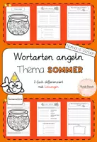 Vorschau - Arbeitsblätter - Materialpaket - Wortarten angeln 2 - Seite 1