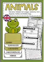 Vista previa - Unidades / Secuencias / Situaciones de Aprendizaje - Los animales/ Animals /English - Portada