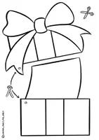 Vorschau - Spiele - Bastelvorlage "Klapp-Geschenk" / Weihnachten Wunschzettel Karte - Seite 1