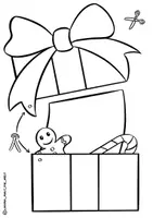 Vorschau - Spiele - Bastelvorlage "Klapp-Geschenk" / Weihnachten Wunschzettel Karte - Seite 2