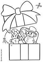 Vorschau - Spiele - Bastelvorlage "Klapp-Geschenk" / Weihnachten Wunschzettel Karte - Seite 3