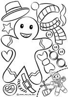 Vorschau - Unterrichtsreihen - Bastelvorlage "DIY-Winterfiguren" / Ausmalbilder Malvorlagen - Seite 1