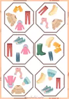 Vista previa - Unidades / Secuencias / Situaciones de Aprendizaje - Juego de agudeza visual - FIND IT! "CLOTHES"+ Picture Dictionary - página 3