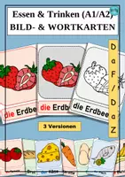Vorschau - Bildkarten - Bild- und Wortkarten Essen und Trinken - 3 Versionen - Deckblatt