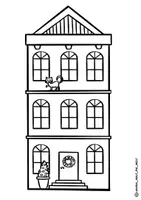 Vorschau - Spiele - Malvorlagen Fensterbilder "Winterstadt" Klassenzimmer-Dekoration - Seite 2
