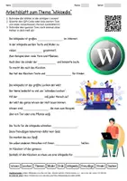 Vorschau - Arbeitsblätter - Arbeitsblatt "Wikipedia" + Onlineübung & MP3 + Infografik - Deckblatt