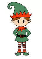 Vorschau - Mal- und Bastelvorlagen - Weihnachts Elfen / Wichtel zum Basteln - Bastelvorlagen im Winter - Seite 3