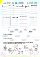 Aperçu - Apprentissages en autonomie - Exercice - Les jours de la semaine et le week-end (CP, CE1) - Page de couverture