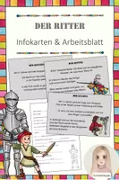 Vorschau - Arbeitsblätter - Der Ritter - Infokarten & Arbeitsblatt - Deckblatt