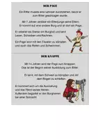 Vorschau - Arbeitsblätter - Der Ritter - Infokarten & Arbeitsblatt - Seite 3