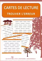 Aperçu - Cartes d'exercices - Français: Cartes de lecture Trouver l'erreur - automne - Page de couverture