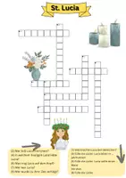 Vorschau - Arbeitsblätter - Kreuzworträtsel die heilige Lucia - schwer - Deckblatt
