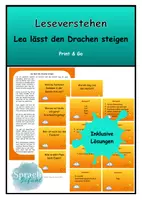 Vorschau - Unterrichtsreihen - Leseverstehen im Herbst: Lea lässt den Drachen steigen - Deckblatt