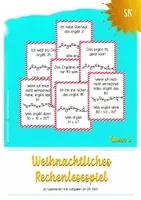 Vorschau - Spiele - Weihnachtliches Rechenspiel (Klasse 2) - Deckblatt