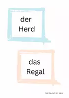 Vorschau - Arbeitsblätter - Wohnen - in der Küche - Nomen, Verben & Adjektive - Seite 2