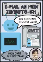 Vorschau - Arbeitsblätter - Eine E-Mail an mein Zukunfts-Ich schreiben - Neujahr, Silvester, Vorsätze - Deckblatt