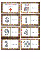 Vorschau - Spiele - Rechen Domino Addition im ZR 10 - Additionsaufgaben & Aufgabe + Schüttelbox - Seite 3