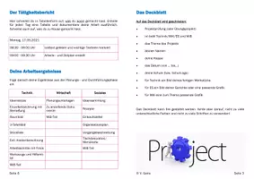 Vorschau - Merkblätter - Broschüre zur Erstellung einer Projektmappe für die Projektprüfung - Seite 2