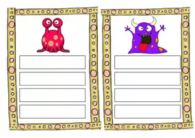 Vorschau - Anderer Materialtyp - Monster (Körperteile) - Lesen und Zuordnen (DaZ) - Seite 3