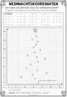 Vorschau - Arbeitsblätter - WEIHNACHTS-KOORDINATEN - 4 Arbeitsblätter (differenziert) - Seite 2