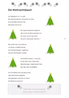 Vorschau - Text - Der Weihnachtsbaum - Gedicht zur Advents- & Weihnachtszeit - Seite 1