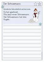 Vorschau - Arbeitsblätter - Abreibtexte Abschreibheft Kartei zum Winter - Seite 2