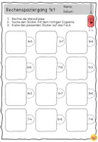 Vorschau - Arbeitsblätter - EINMALEINS - Rechenspaziergang WINTER / Mathe - Seite 1