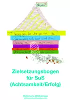 Vorschau - Stundenentwürfe - Zielsetzungsbogen: Achtsamkeit / Erfolg für SuS - Deckblatt