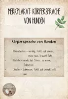 Vorschau - Arbeitsblätter - Körpersprache des Hundes - Deckblatt