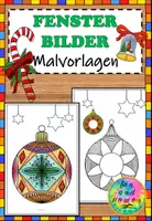 Vorschau - Mal- und Bastelvorlagen - Schnupperseite - Malvorlagen - Fensterbilder - Deckblatt