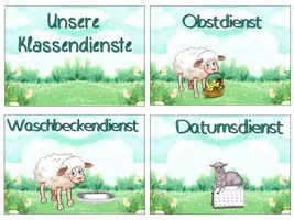 Vorschau - Poster - Klassendienste Schafklasse #Klassentier - Seite 1
