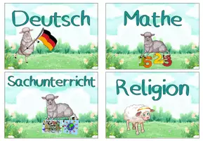 Vorschau - Präsentationen/Tafelbilder - Tagestransparenz Schafklasse #Klassentier - Seite 1