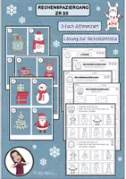 Vorschau - Arbeitsblätter - Rechenspaziergang 1 Klasse Winter Weihnachten ZR 20 - Deckblatt