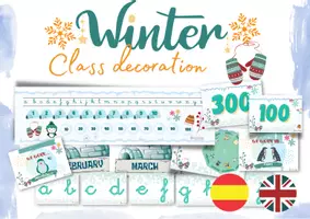 Vista previa - Decoración del aula - Winter Theme Decoration _ Decoración de clase "El invierno" - página 2