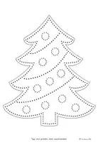 Vorschau - Mal- und Bastelvorlagen - Weihnachts-Fensterbilder zum Prickeln - Seite 1