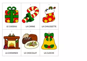 Aperçu - Matériel pour travaux manuels / dessin - Cartes pour créer une éphéméride de Noël - Page 2