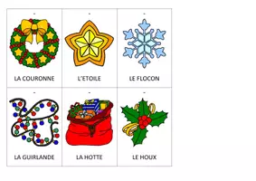 Aperçu - Matériel pour travaux manuels / dessin - Cartes pour créer une éphéméride de Noël - Page 3