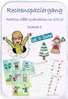 Vorschau - Arbeitsblätter - Zwei Rechenspaziergänge - Addition oder Subtraktion im ZR 10 - Silbenschrift & Lösung - Deckblatt