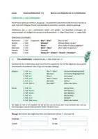 Vorschau - Arbeitsblätter - e-Deklination & u-Deklination (Latein): Erklärung mit Übung - Deckblatt