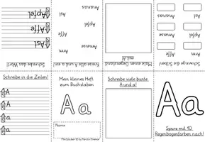 Vorschau - Arbeitsblätter - Materialpaket Leporellos Minihefte Falthefte zu allen 26 Buchstaben - Seite 3