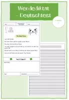 Vorschau - Arbeitsblätter - Materialpaket - Wendediktate - Deckblatt