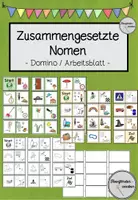 Vorschau - Arbeitsblätter - Zusammengesetzte Nomen - Dominos / Arbeitsblatt - Deckblatt