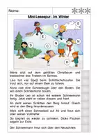 Vorschau - Arbeitsblätter - Lesespur Winter - Seite 3